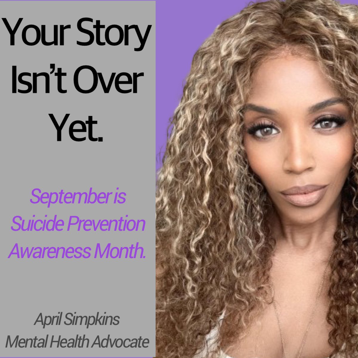 #HopeIsReal #CheckInOnYourFriends #BeKind #BreakTheStigma #TalkAboutIt #MentalHealthAwareness #SuicidePrevention