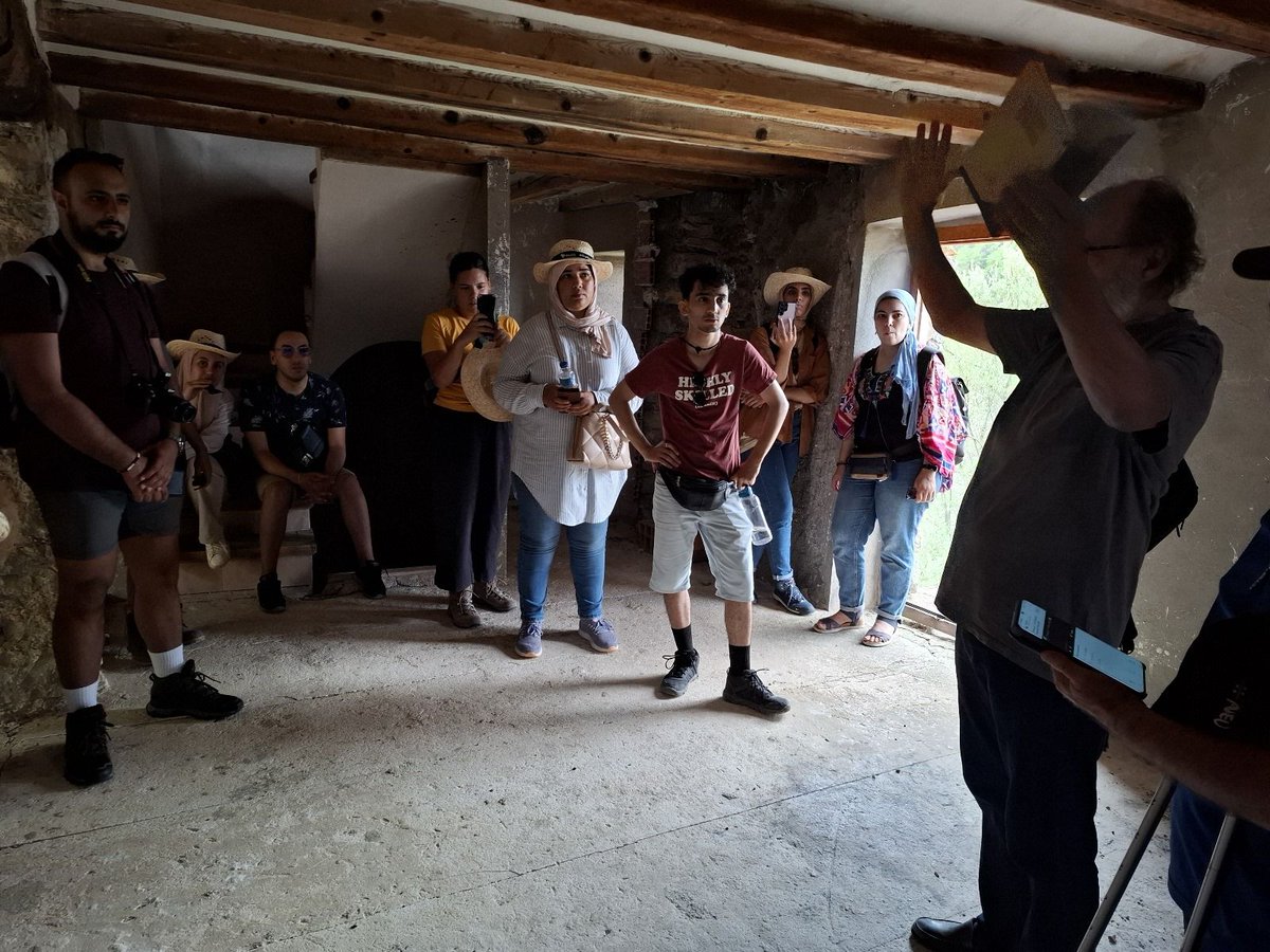 RehabiMed's tweet photo. Day 7 visit to the abandoned village of Aramunt. Abandoned medieval village with a public regeneration experience through the creation of a school of arts and crafts. Unfortunately not successful.
#trogoloditichabitat #traditionalarchitecture 
@upcedifica
@Icomos_esp
@iemed_bcn https://t.co/ay5mWX7R5x