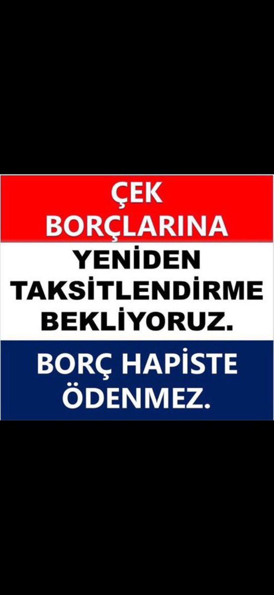 #ÇEKBORCUNATAKSİTLENDİRMEİSTİYORUZ