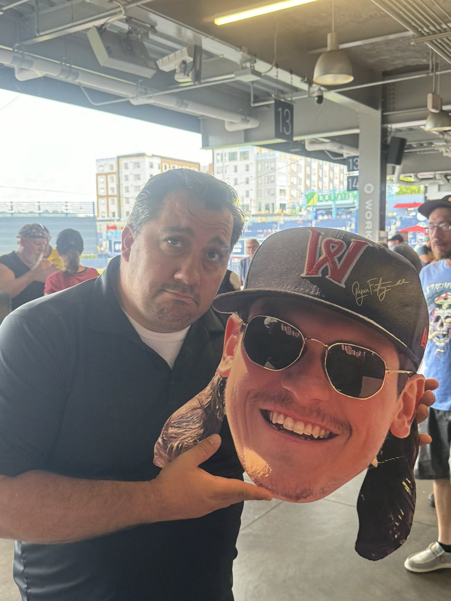 A special guest was at the WooSox game today!!! wooooo