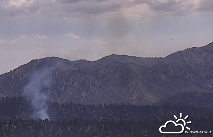bensweather's tweet image. Smoke jumpers landing now. #SnowFire approx 1/2 acre, moderate rate of spread.