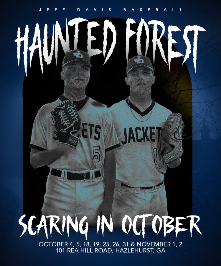 Just a little over a month away!  See if you can survive the 1/2 mile trail thru the haunted forest. Mark your calendars.