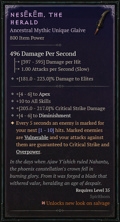 #DiabloIV El datamining del PTR (2.0.1) desvela 4 nuevos objetos únicos Míticos.