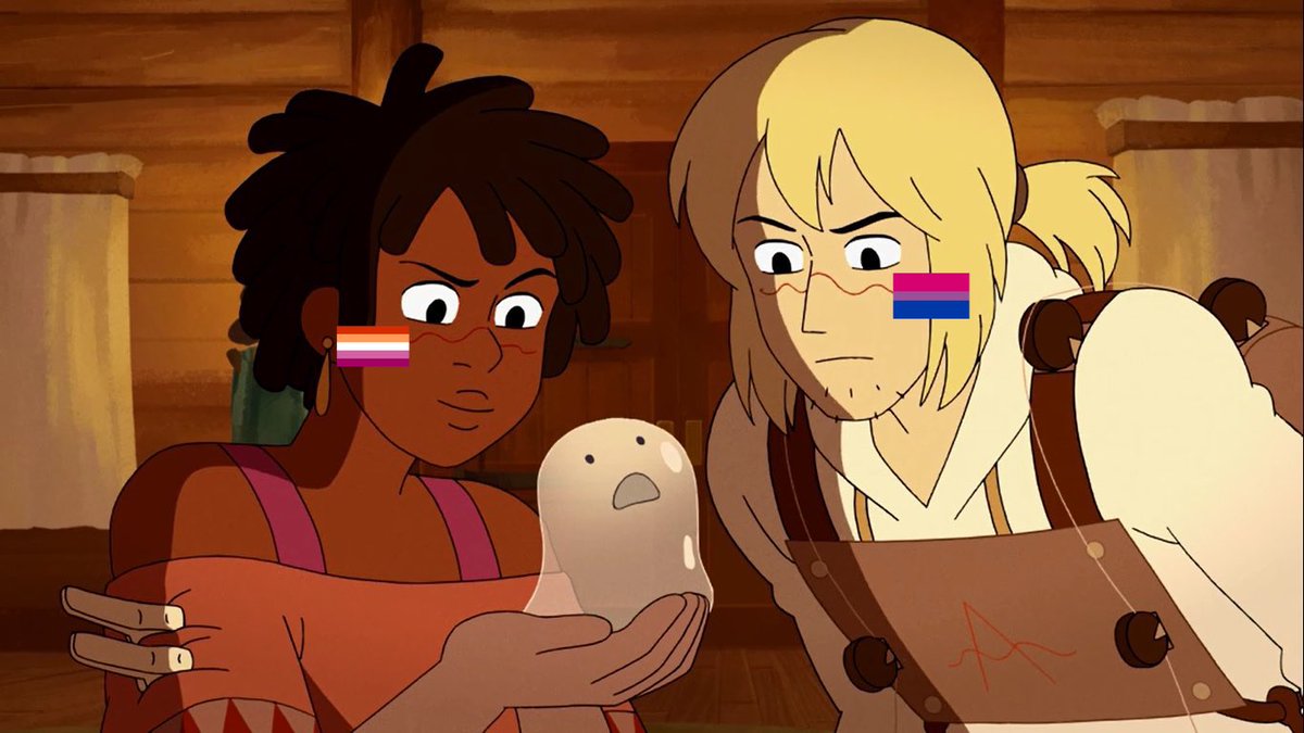 today’s wlw mlm duo is grace monroe and simon laurent from infinity train!

grace is lesbian and simon is bisexual (both hc)