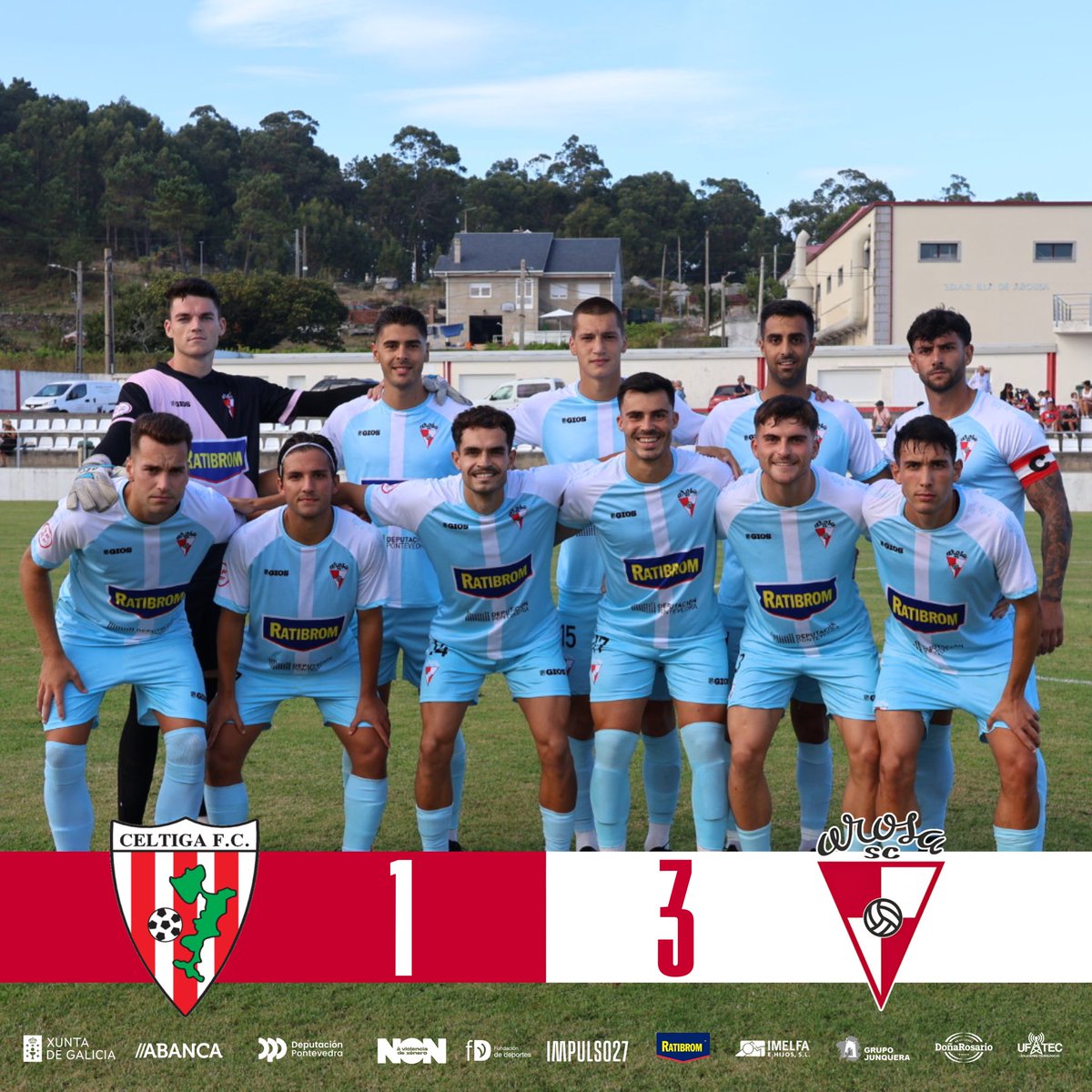 ArosaSCOficial's tweet photo. Despedimos a pretempada con vitoria!

❤️ Grazas ao Céltiga FC! 

#ForzaArosa #ArosaSC https://t.co/bdPFj7vt78