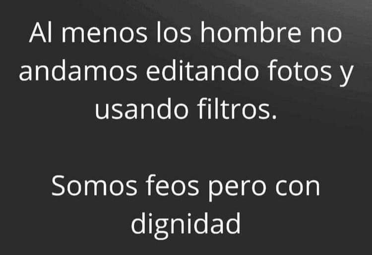 Humildad ante todo...😉