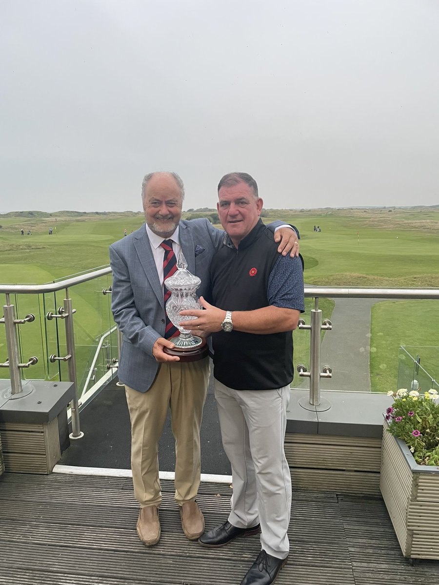 WestLancsGC's tweet photo. Congratulations to Mark Ellison on a fantastic score of 143 (-1) gross score in our Ted Jarman Trophy today.

In his winning speech, he said he turned 60 last week and fancied another go at beating the kids 😁 Well played Mark. https://t.co/YISBoXxtUS