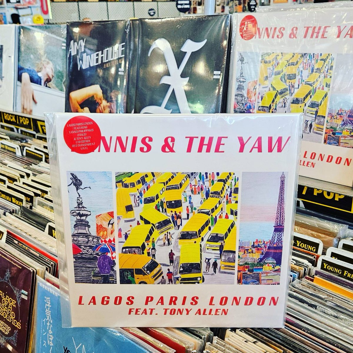 Amoeba Music (@amoebamusic) on Twitter photo The incredible new <a href="/yannisandtheyaw/">yannisandtheyaw</a> EP "Lagos Paris London" is the result of a collaboration between <a href="/foals/">FOALS</a>' <a href="/YnnsPhilippakis/">Yannis Philippakis</a> and the late, great <a href="/t_allenafrobeat/">Tony Allen</a>. It's out now via <a href="/transgressiveHQ/">Transgressive</a> on CD, LP, and indie exclusive red vinyl.
Get it here: bit.ly/4cMDwLd The incredible new <a href="/yannisandtheyaw/">yannisandtheyaw</a> EP "Lagos Paris London" is the result of a collaboration between <a href="/foals/">FOALS</a>' <a href="/YnnsPhilippakis/">Yannis Philippakis</a> and the late, great <a href="/t_allenafrobeat/">Tony Allen</a>. It's out now via <a href="/transgressiveHQ/">Transgressive</a> on CD, LP, and indie exclusive red vinyl.
Get it here: bit.ly/4cMDwLd