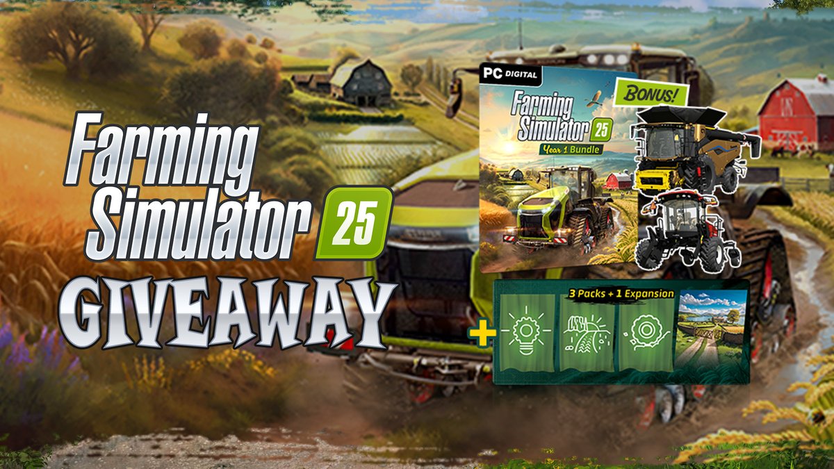 Virtual_Farmer's tweet image. Watch &amp;amp; Win a #FarmingSimulator25 Year 1 Bundle in September's #VFGiveaway!       

Click the link and watch:  
- youtube.com/virtualfarmer
- twitch.tv/VirtualFarmer 
- tiktok.com/@VirtualFarmer    

Full details: gleam.io/T1wuQ/virtual-…

Closes 30th September 11:59 pm GMT