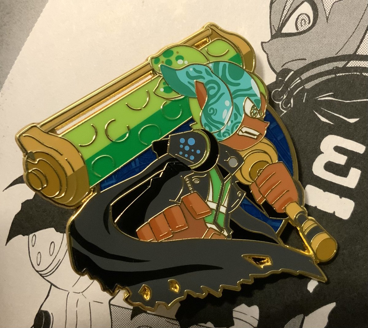 Salnodile's tweet photo. The pins are finally ready! 
#splatoon #coroika #コロイカ #Splatoonfanart #splatoonmanga https://t.co/poLAiuG3qm