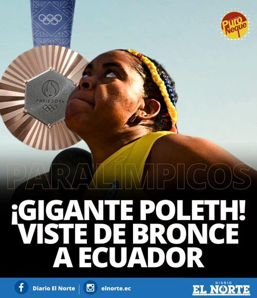 elnorteadiario's tweet photo. #Deportes | ¡Orgullo ecuatoriano! Poleth Mendes conquistó medalla de bronce y su compatriota Grecely Padilla un diploma paralímpico en la prueba de lanzamiento de bala F20.
Ver: https://t.co/GYzAE8ngwW https://t.co/jqFytQIIje