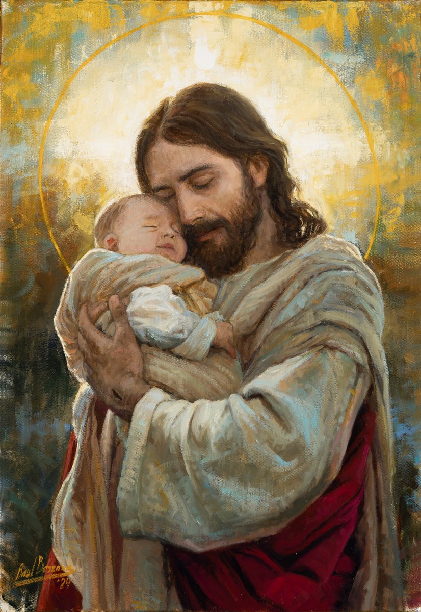 Nueva obra: "Cristo abraza a un bebé por toda la eternidad".

Óleo sobre lienzo, 38 x 55 cm.

Colección particular (Kansas, Estados Unidos).