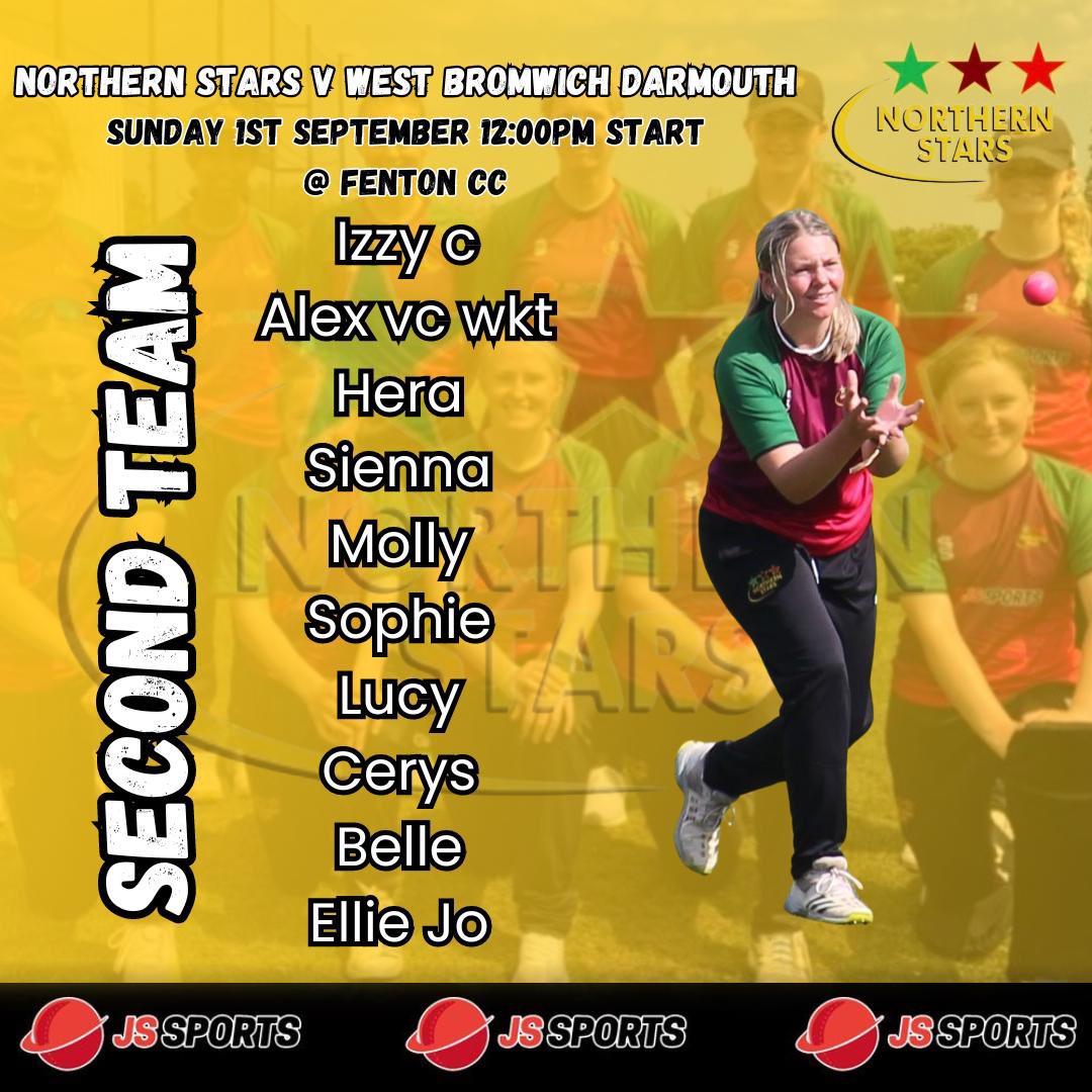 ⭐️Second Team⭐️
Lost by 28 runs

Izzy 3 for 19 off 8
Molly 3 for 33 off 8
Wicket each for Hera and Sophie B

Molly 40 off 45
Alex 28 off 62

#starsareshining
