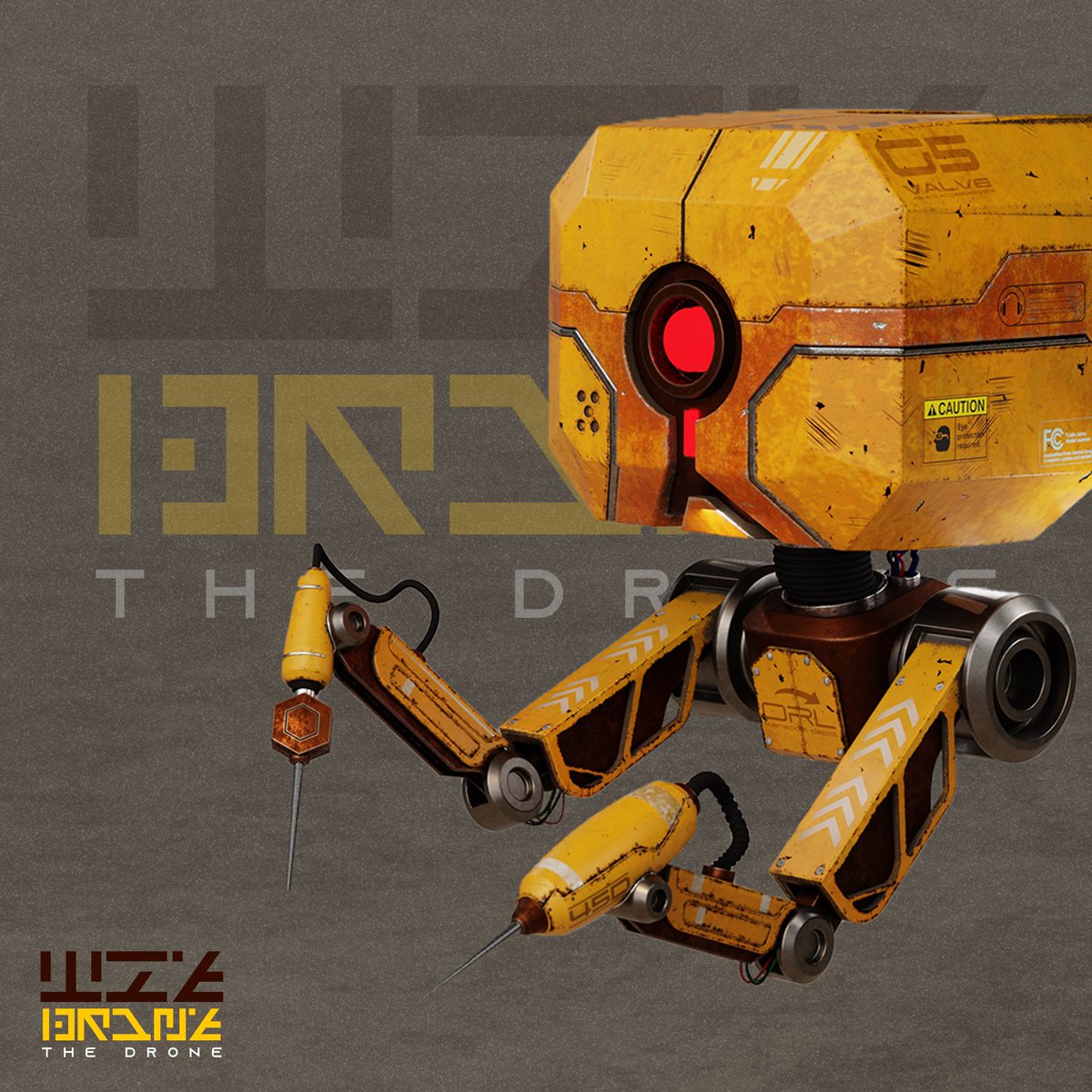 Meet my latest render Drone 
.
.
.
.
#3DDesign #hardsurfacemodelling #blender