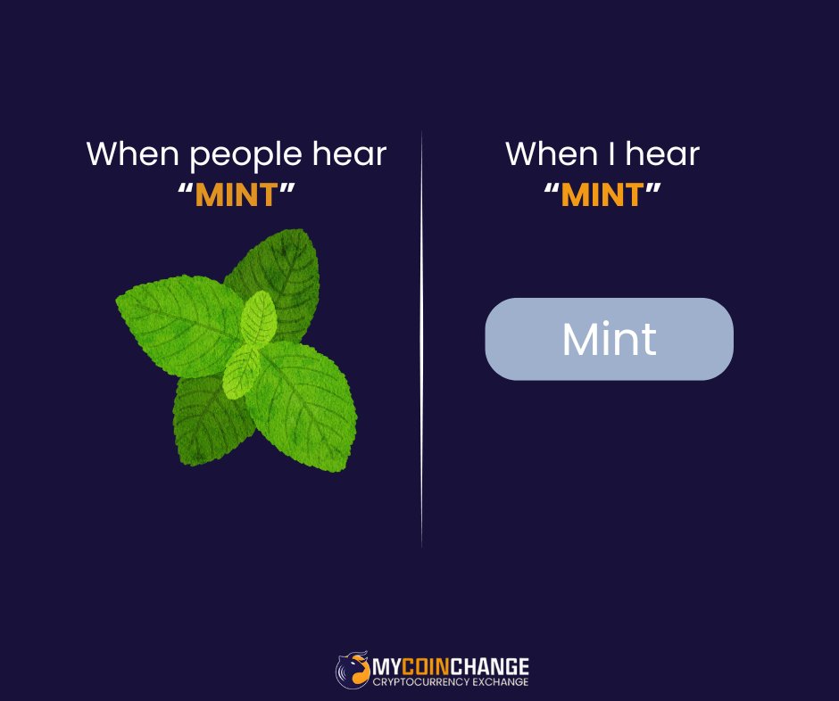 mycoinchange_co's tweet photo. When we talk about minting, it's not just about fresh leaves—it's about creating something valuable in the crypto world. 🌿💰
#CryptoMinting #CryptoCommunity #Blockchain #Minting #NFTs #Cryptocurrency #MyCoinChange #DigitalAssets #Innovation #CryptoExplained https://t.co/7tPnPCtgFZ