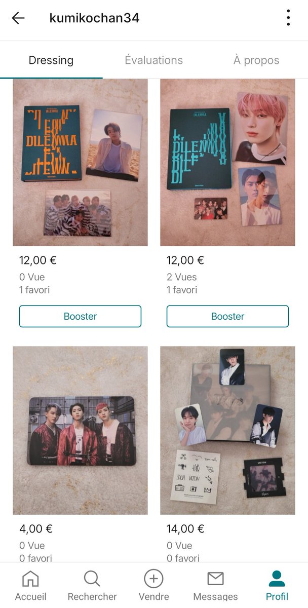 Chlo__hey's tweet photo. J'ai pleins d'albums kpop et des pc en ventes sur mon Vinted ! Petits prix, prix de lots, j'accepte aussi les réducs dans la limite du raisonnable 😁 Aidez moi à faire de la place svp !! 🥰
➡️ https://t.co/bqSeaXDXlY https://t.co/tHqjA1sZF3