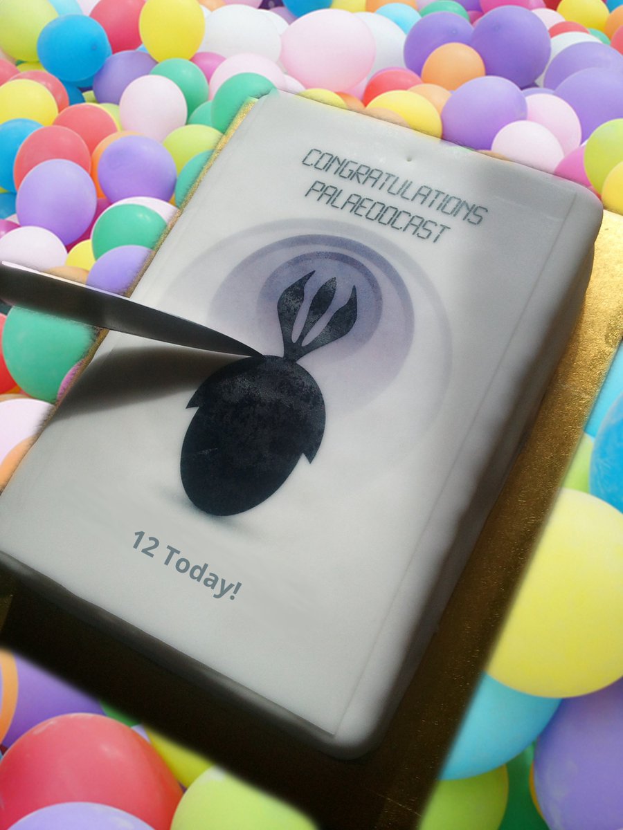 Time for some more of our Palaeoocast birthday cake. We're 12 today!
Plenty of video content being released soon!
Is it time for some new birthday visuals?
