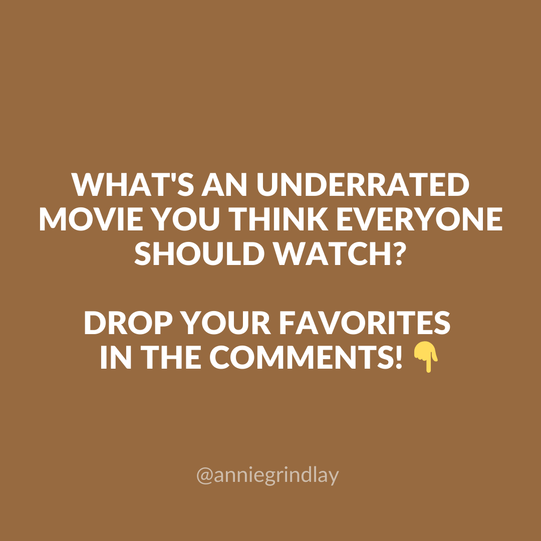 AnnieGrindlay's tweet photo. 🛑 I'm sure you all know some underrated movies that deserve a spot on our watch list. Drop your thoughts in the comments👇

#AuditionCoach #ActingSchool #ActorsLife https://t.co/gwOHuK0phU