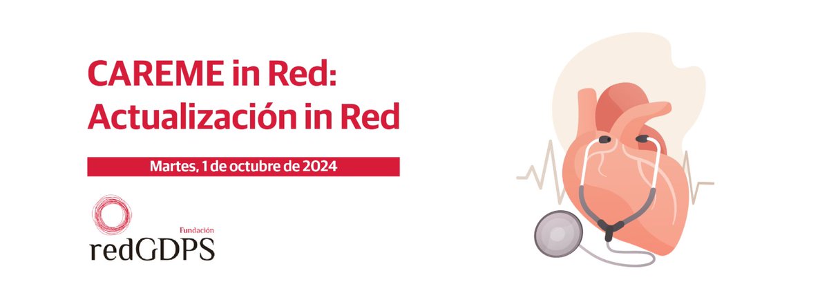 🔔 Reserva el próximo 1️⃣ de Octubre 📆

🔰 Nuevo Webinar CAREME, ya disponible su inscripción.

Consulta el programa y sus ponentes en el siguiente enlace; 

caremeinred.bipeek.es/home

¡ Te esperamos!