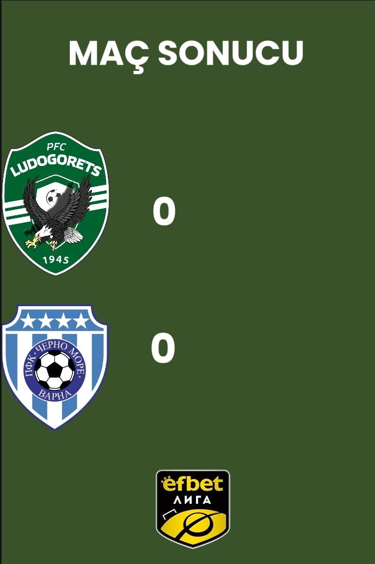 Maç sonucu: Ludogorets 0:0 Cherno More 

Bu sezon ilk kez puan kaybı yaşıyoruz.

#Ludogorets #EfbetLiga