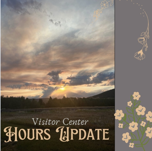 Hours Update! Beginning Oct. 13th, we will be closed Sunday &amp; Monday. Our hours will be 10AM-5PM throughout the winter and spring seasons. We had a great summer season with all of our visitors, thank you to all of those who were able to stop in and we hope to see you again soon!