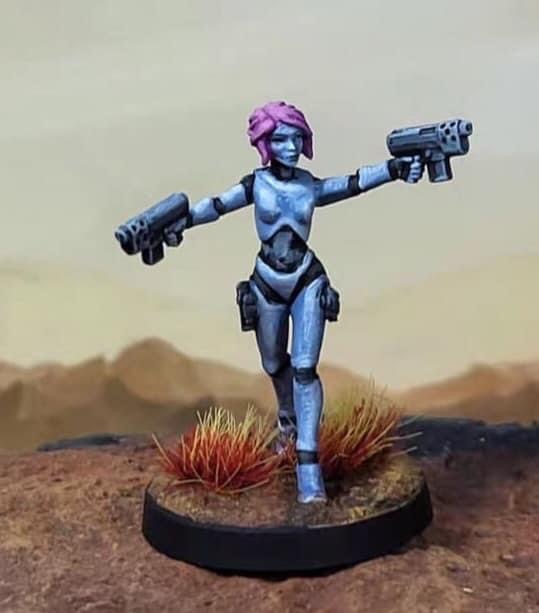 CheckPointMini's tweet image. Mei-Lin Mayfair. Female special operative or assassin usually present as the leader of a fembot unit.

28mm miniature painted by Gene Archibald.

checkpointminiatures.co.uk/shop/sog06-mei…