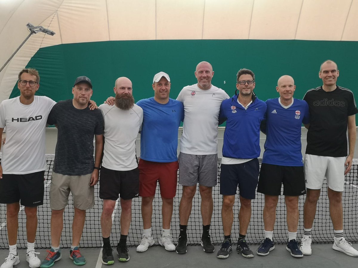 Exciting,  tiring and rewarding day as we edged the quarter final of the national club 045s champs against Woking. Level at 2 matches all and won by only  5 games on count back  Great Team effort for us 50s playing an age group below. Still in one piece!