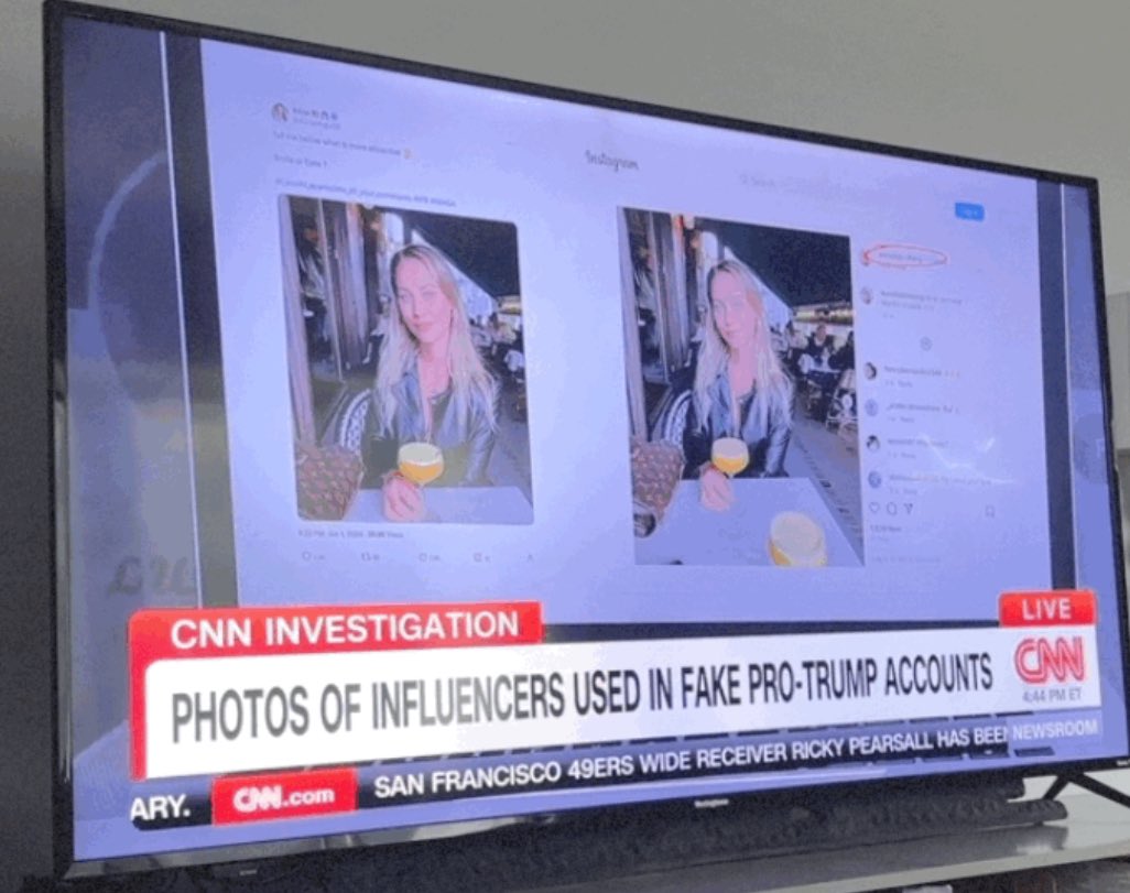 A_RWAC's tweet photo. Republicans are low life’s, they’re stealing pictures of women online and acting like they’re Trump supporters, if this is not evidence that criminality runs deep in the Republican Party I don’t know what else @elonmusk is complicit in this. #repulicans #USAElections #USA https://t.co/fbEpCFxnnR