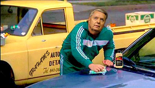 Why yes, Mr. Trump, I was putting the 2nd coat on now.
