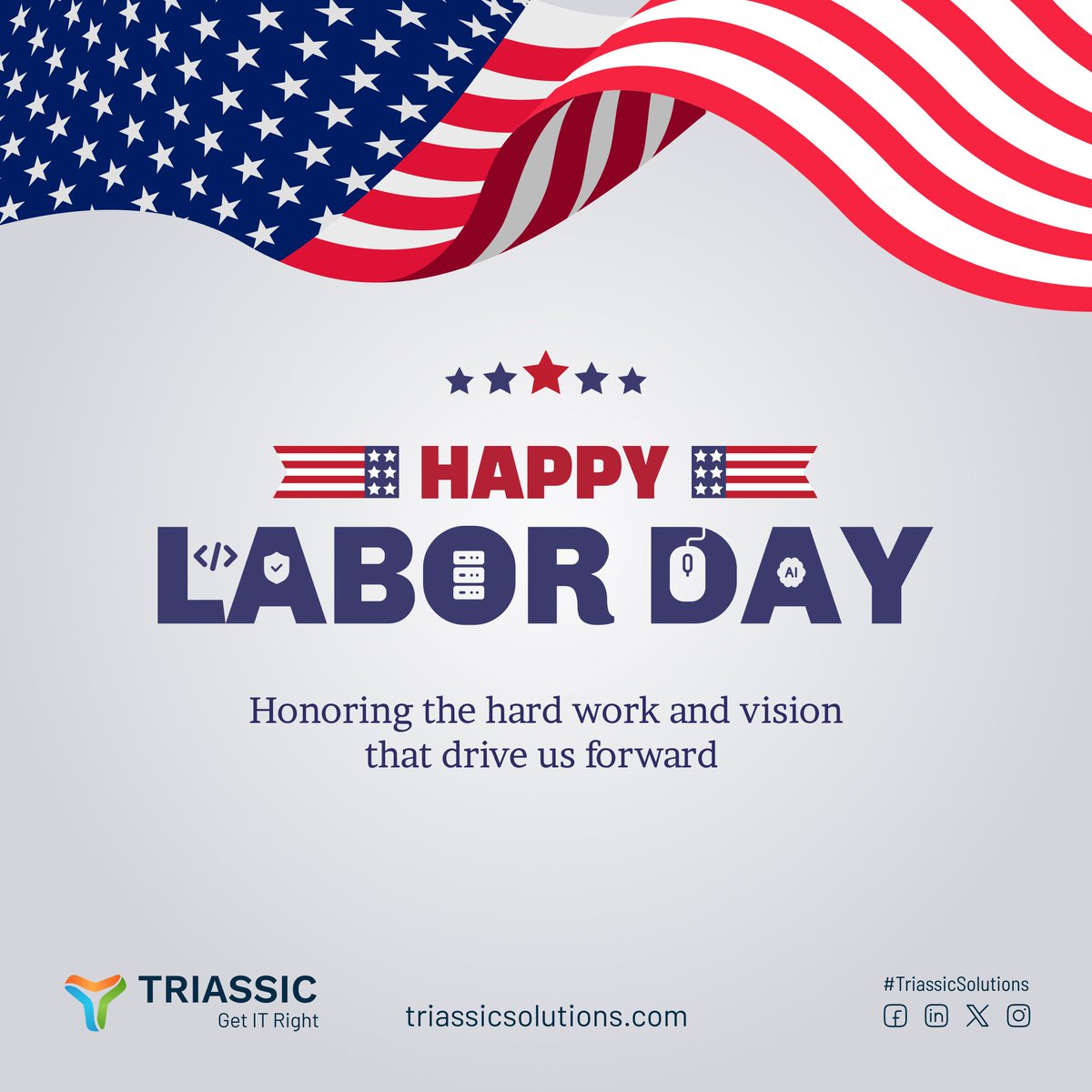 TriassicSolns's tweet photo. Celebrating the relentless dedication and visionary spirit that power our progress. This Labor Day, we honor the hard work that drives innovation in IT and beyond. Here's to the workforce that fuels our future!
#LaborDay #USA #triassicsolutions #triassic #digitaltransformation https://t.co/4y0PyAsLIX