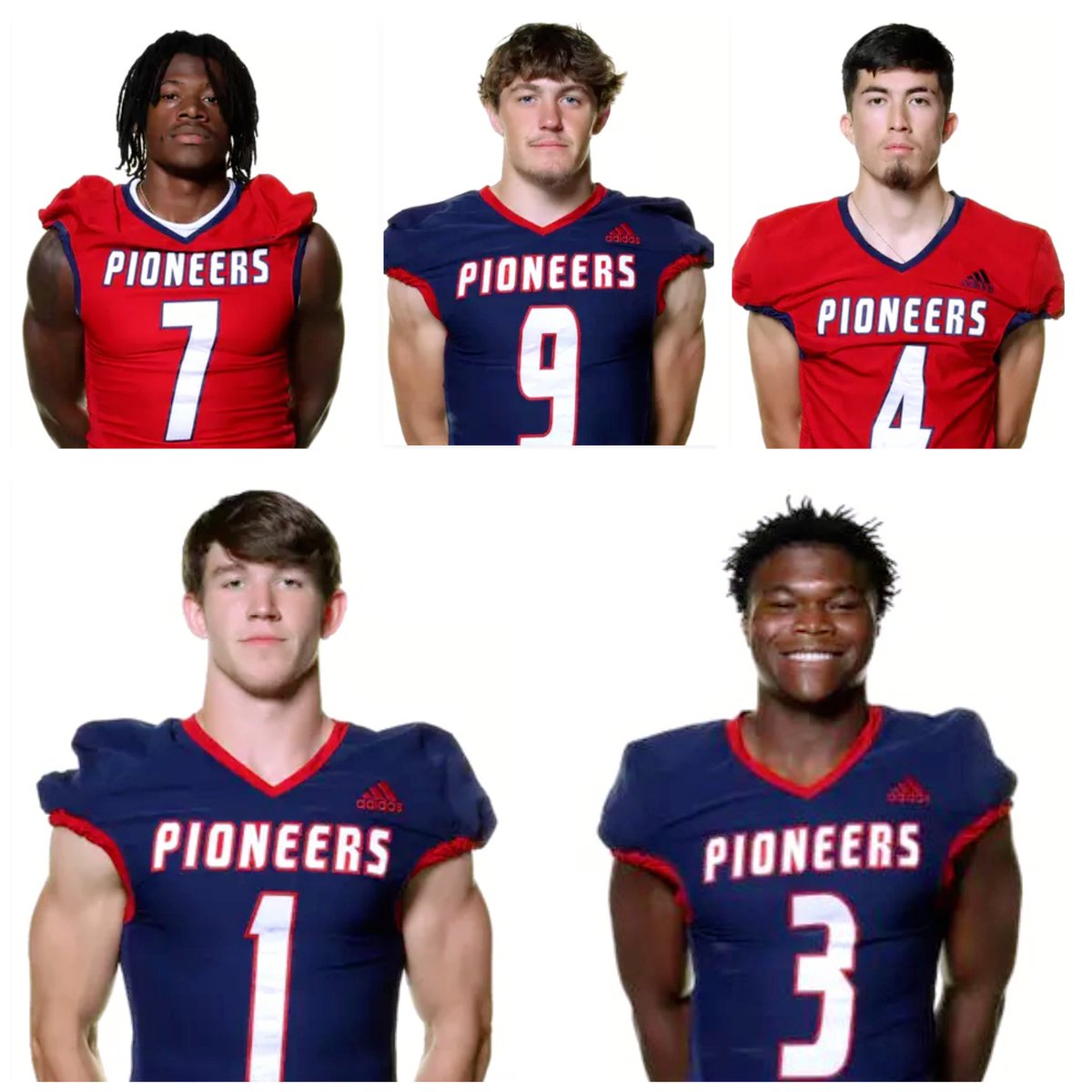 2024 MNU Football Team Captains. #T3 
#7 Myles Hymes 
#9 Jacob Tegt
#4 Adrian Parsons 
#1 Ethan Pritchard 
#10 Jon Brown
