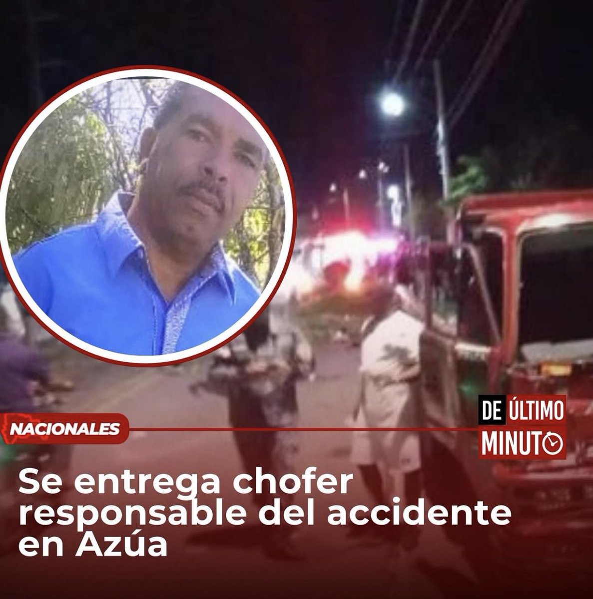 El dueño del negocio que permitió que toda esa gente estuviera en medio de la carretera debería entregarse también, irresponsable.