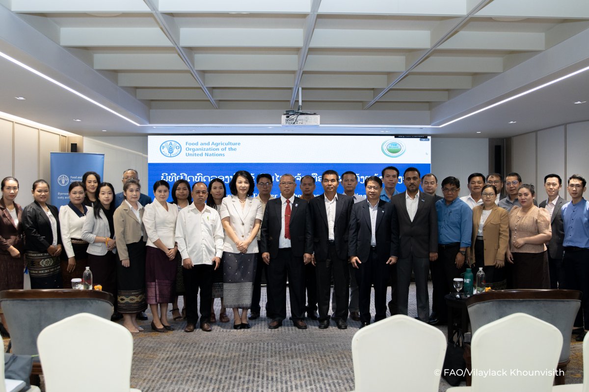 FAOLaoPDR's tweet photo. #Lao People's Democratic Republic announced the Drought Trigger Methodology For Anticipatory Action, our first attempt to use modern technology, notably artificial intelligence, to monitor and predict disasters, with a focus on drought. @FAOEmergencies @FAOAsiaPacific https://t.co/OO0oueNsfE