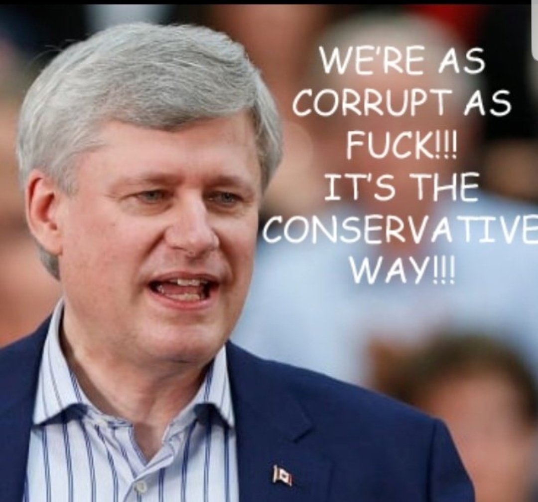 universenus's tweet photo. @CdnResistance Only loser Conservatives would cast the blame on Trudeau Liberals #LPC
Stark reminder,
Harperman Cons corruption was like cancer!
The Senate was turned into a brothel,
remember #Duffygate and Pamela Wallin?
Cons cheating on every election? Red ink left behind? #cndpoli https://t.co/p4r5fNocax