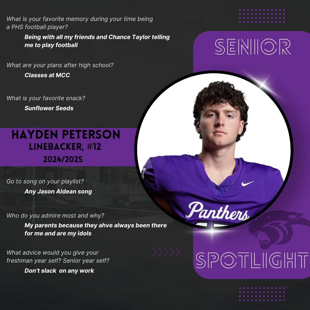 ✨Senior Spotlight✨

<a href="/PHSPantherFB/">Park Hill South FB</a>