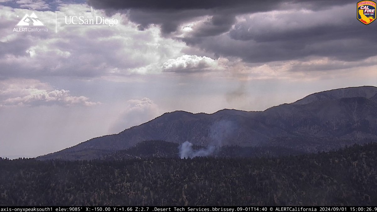 bensweather's tweet image. #SnowFire with the #RecordFire visible in the background. 😱