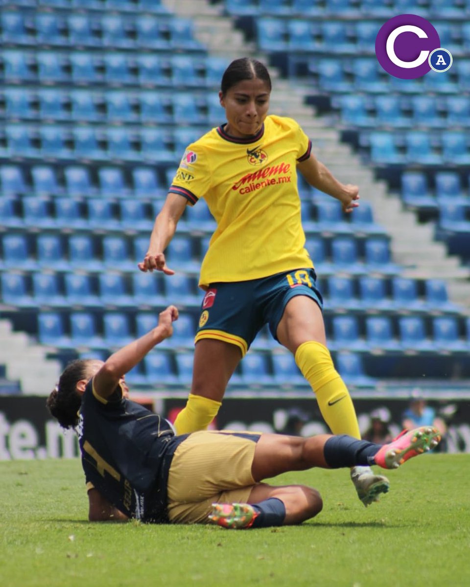 CanchayAparte's tweet photo. #EllasEnLaCancha 
@NancyAntonio14 marcó su primer gol con @AmericaFemenil y lo hizo frente a @PumasMXFemenil , en el 2-2 correspondiente a la jornada 8 del #Apertura2024 https://t.co/fG3uyhYq18