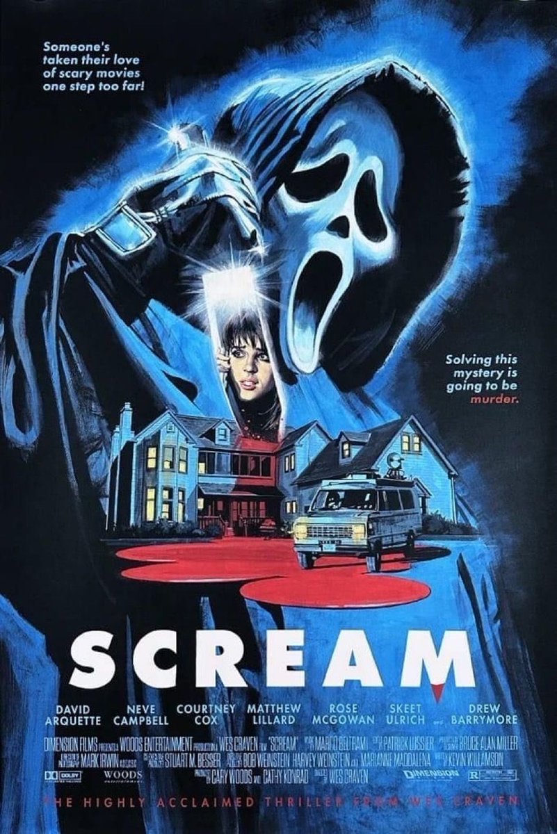 nostalgiaa's tweet photo. Scream movie poster https://t.co/KY7c7E5041