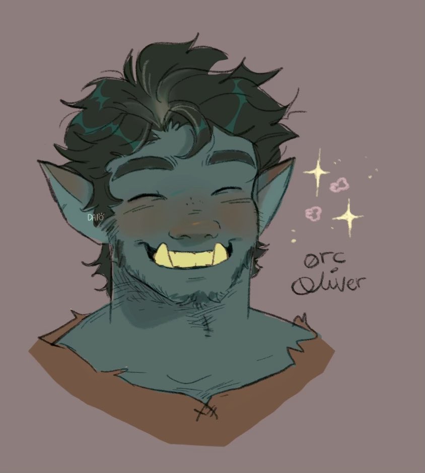 「drew one of my oc's as an orc :D should 」|dee ★のイラスト
