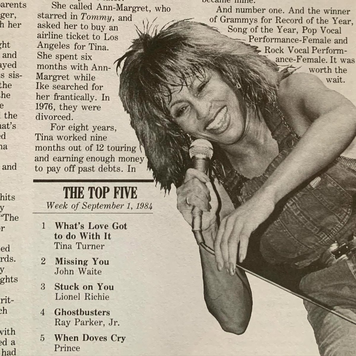 #SoundtrackSunday 

🎵 Who needs a heart when a heart can be broken? 🎵 💣💥🔥

40. #ComebackQueen #RestInRoyalty 🕊️ 💐🙏🏽

From the <a href="/billboard/">billboard</a> Book of Number One Hits (that Top 5 is iconic!) ⭐️