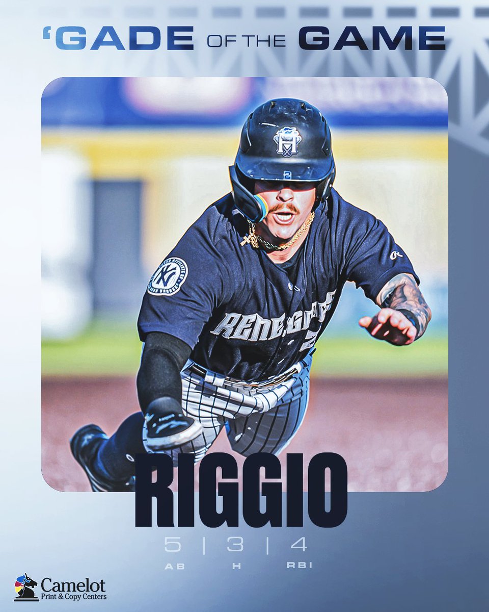 Today's 'Gade of the game is Roc Riggio! 🍳🔥 

Presented by <a href="/CamelotPrinting/">Camelot Printing</a>