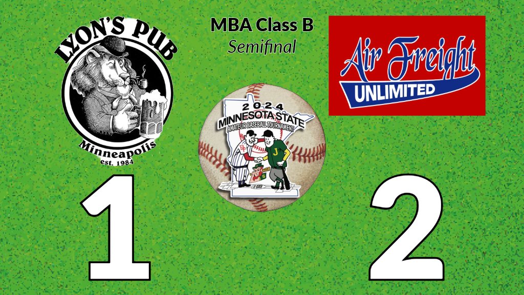 StPaulLeague's tweet image. Air Freight Unlimited will have a shot to repeat! @FreightBaseball defeat @PubBaseball in the #MBAClassB semifinal on a walk off HR by Kyle Halverson.
Bracket: bit.ly/ClassBState