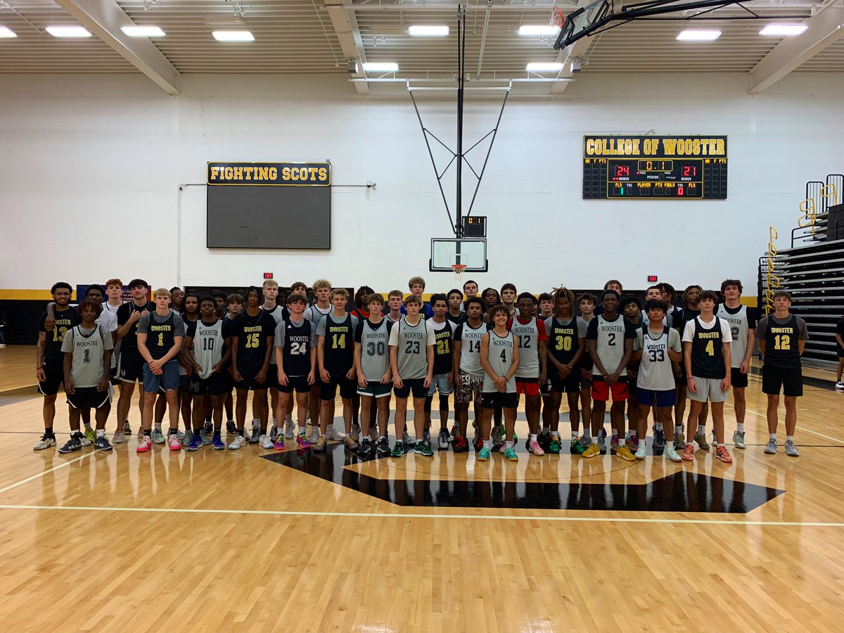 Great day of prospect camp here at wooster! 47 players showed up and competed