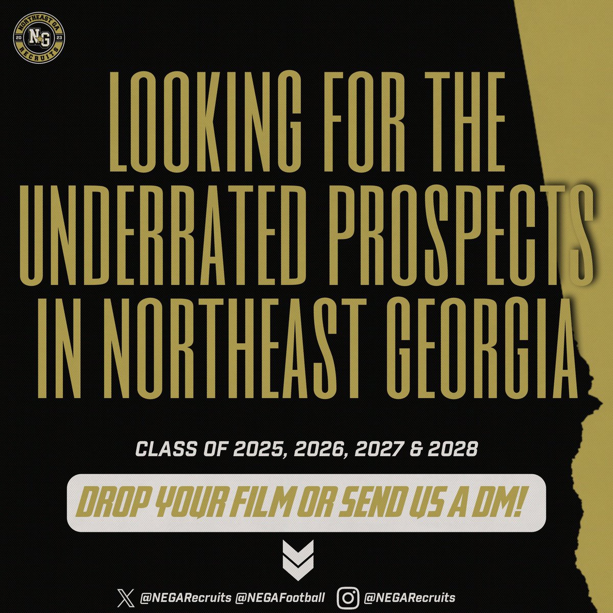 ⭐️PLAYER RECOGNITION⭐️

WE ARE LOOKING FOR THE BEST TALENT IN THE NORTHEAST GEORGIA AREA! 🔍

- PLAYER SPOTLIGHTS, ARTICLES, &amp; MORE!
- 100% FREE EXPOSURE!

➡️WANT TO BE FEATURED?⬅️

SEND US A DM OR DROP YOUR FILM TO BE EVALUATED. ⬇️⬇️⬇️