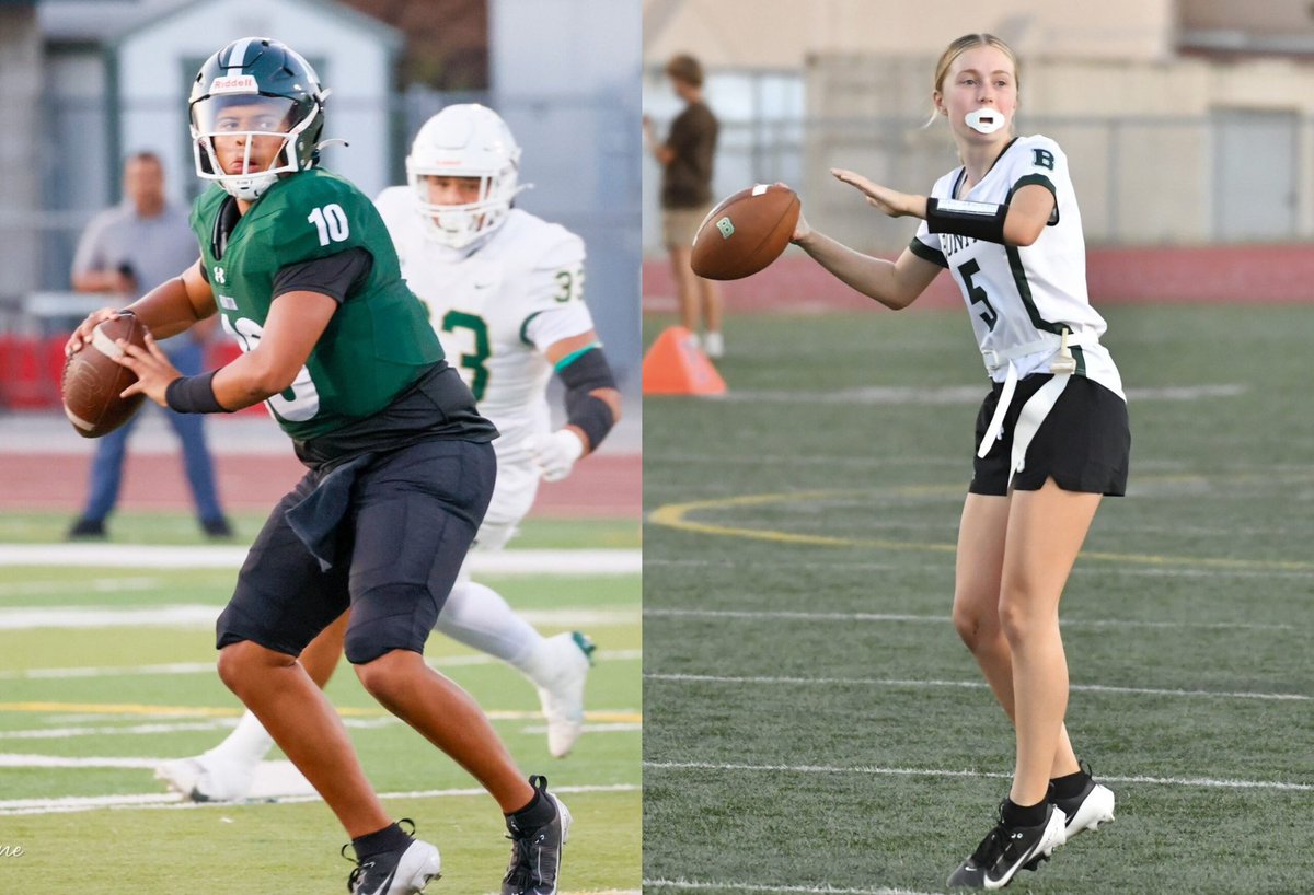 Boys &amp; Girls Athlete of the Week: <a href="/bonitabearcats/">Bonita Bearcats</a> quarterbacks, Travis Lippert &amp; <a href="/Tressa_beatty/">Tressa</a>, who have led both programs to a combined record of 6-0. <a href="/BOHIFootball/">Bonita Bearcats Football</a> <a href="/noahmikhail3/">Noah Karim Mikhail 6’3” 220 lbs LB ‘25</a> <a href="/coachbobeatty/">Bo Beatty</a> 210prepsports.com/2024/09/01/bon…