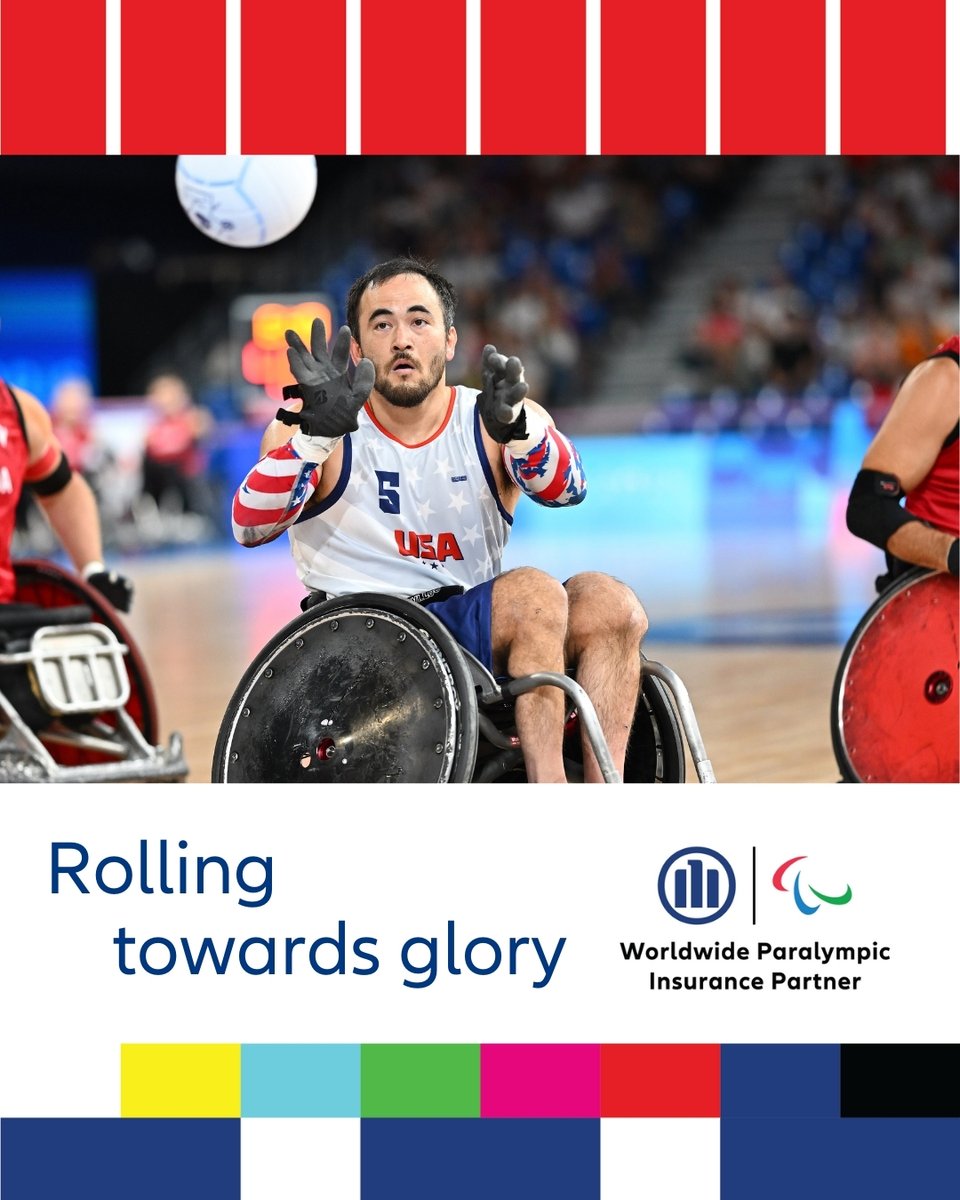 AllianzLife's tweet image. So excited to see #TeamAllianz athlete @Aoiki5Chuck go for the gold in wheelchair rugby at the Paris 2024 Paralympic Games!

 #GetReadyForTheBest #ReadyParisGo #Allianz