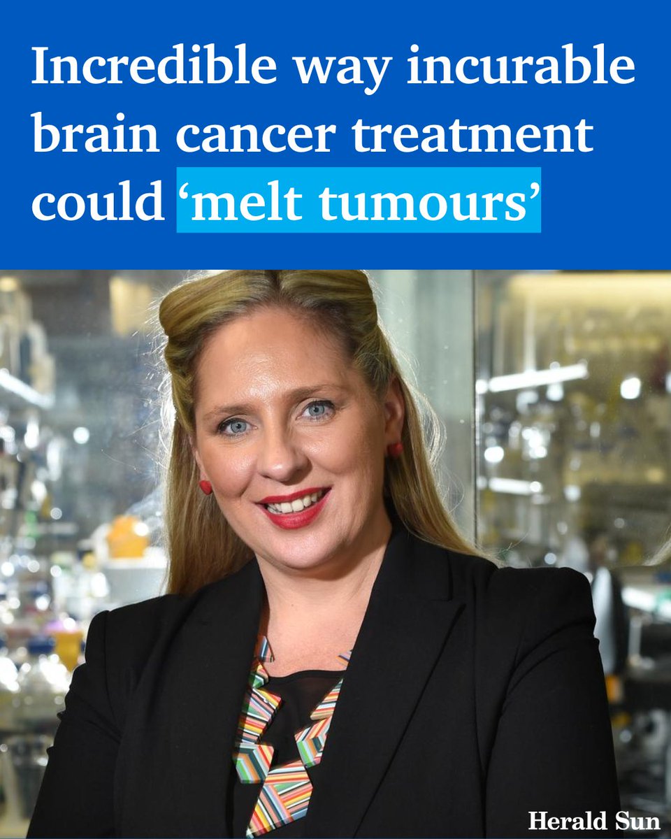 theheraldsun's tweet image. A new cancer therapy that melts tumours from within could be a breakthrough for incurable brain cancer, if it is successful in clinical trials. &amp;gt; bit.ly/3zdU0hE