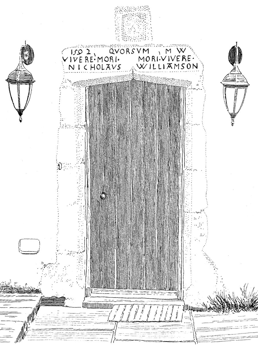 What's not to like about an old house, with a really old datestone above the front door and attribution Nicholaus Williamson of Millbeck near Keswick. Anyone game to interpret the header phrase?
