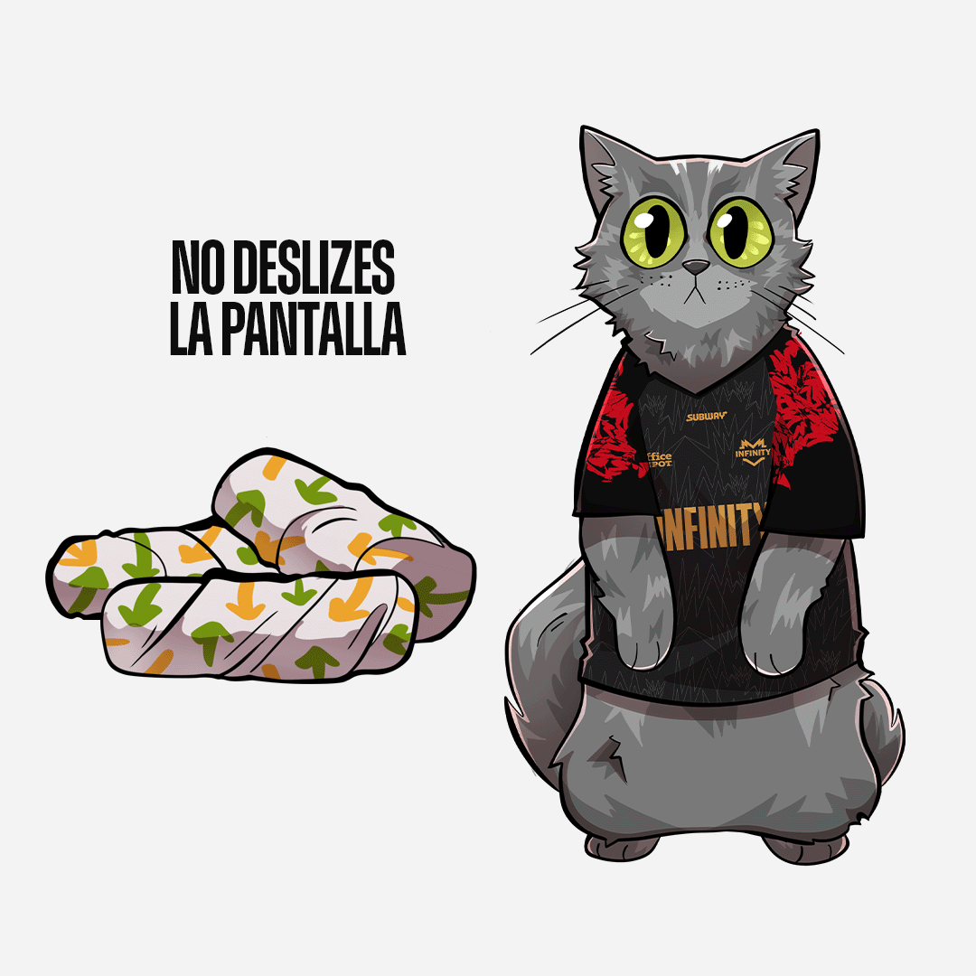 InFinitye_sport's tweet photo. ¡Por nada del mundo deslices la pantalla! 😡
¿¡Qué hiciste?! ¿Y ahora quién resolverá esto?
🎨 @_Frammu.
#NosVemosInGame ♾️ #GamerSub 🎮 #LLA 🏆 https://t.co/z0SA5rO9Yb