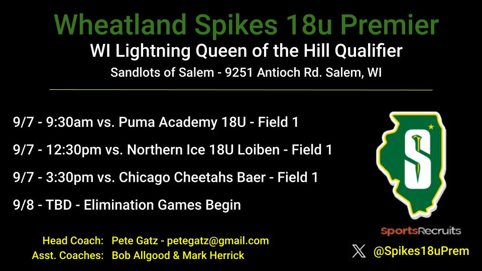 Wheatland Spikes Premier 18u (@spikes18uprem) on Twitter photo This team has a lot of talent and is ready to compete next weekend! <a href="/WheatlandSpikes/">Wheatland Spikes Softball</a> This team has a lot of talent and is ready to compete next weekend! <a href="/WheatlandSpikes/">Wheatland Spikes Softball</a>